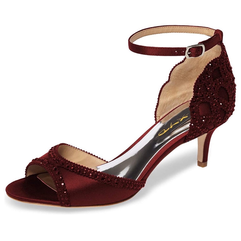 XYD Ballroom Dance Shoes Wedding Sandals Pumps